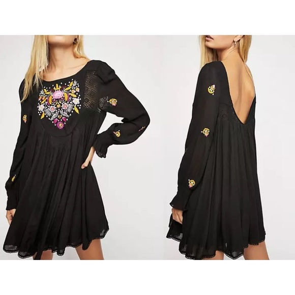 Free People Moya Mojave Embroidered Peasant Dress - Picture 4 of 8